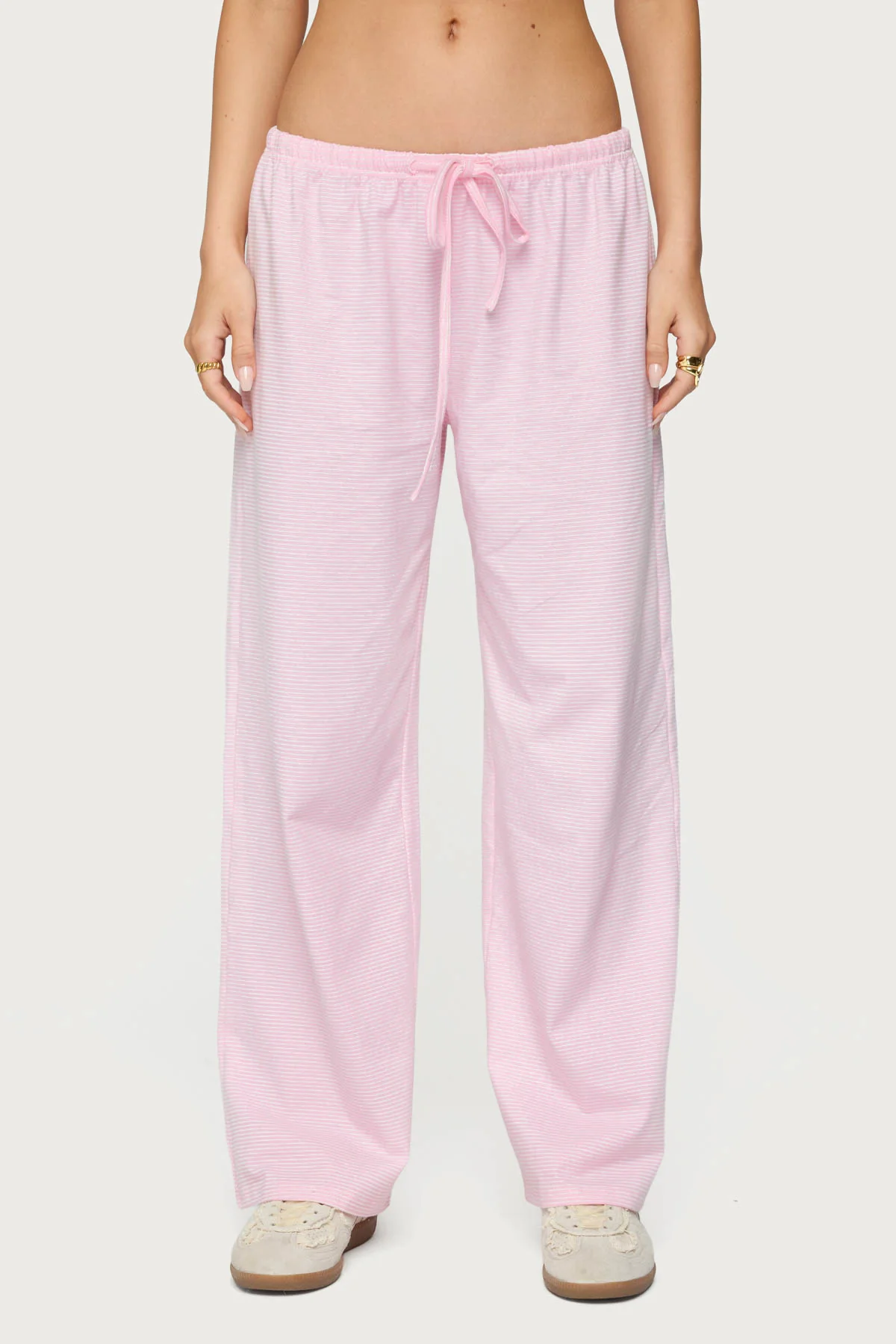 Petite Olivia Striped Loose Fit Pants - Image 2