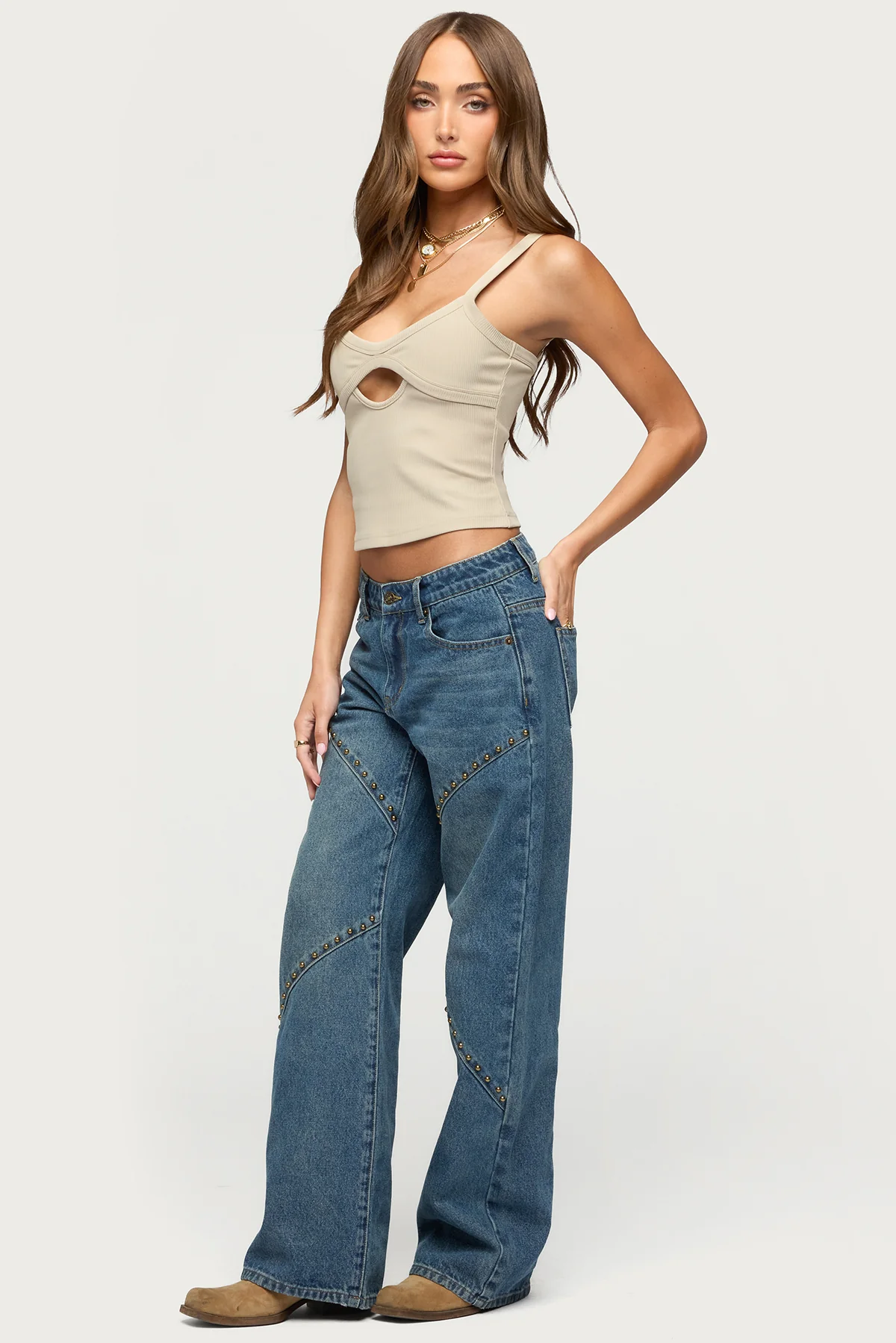 Karin Cut Out Ribbed Tank Top - Image 4
