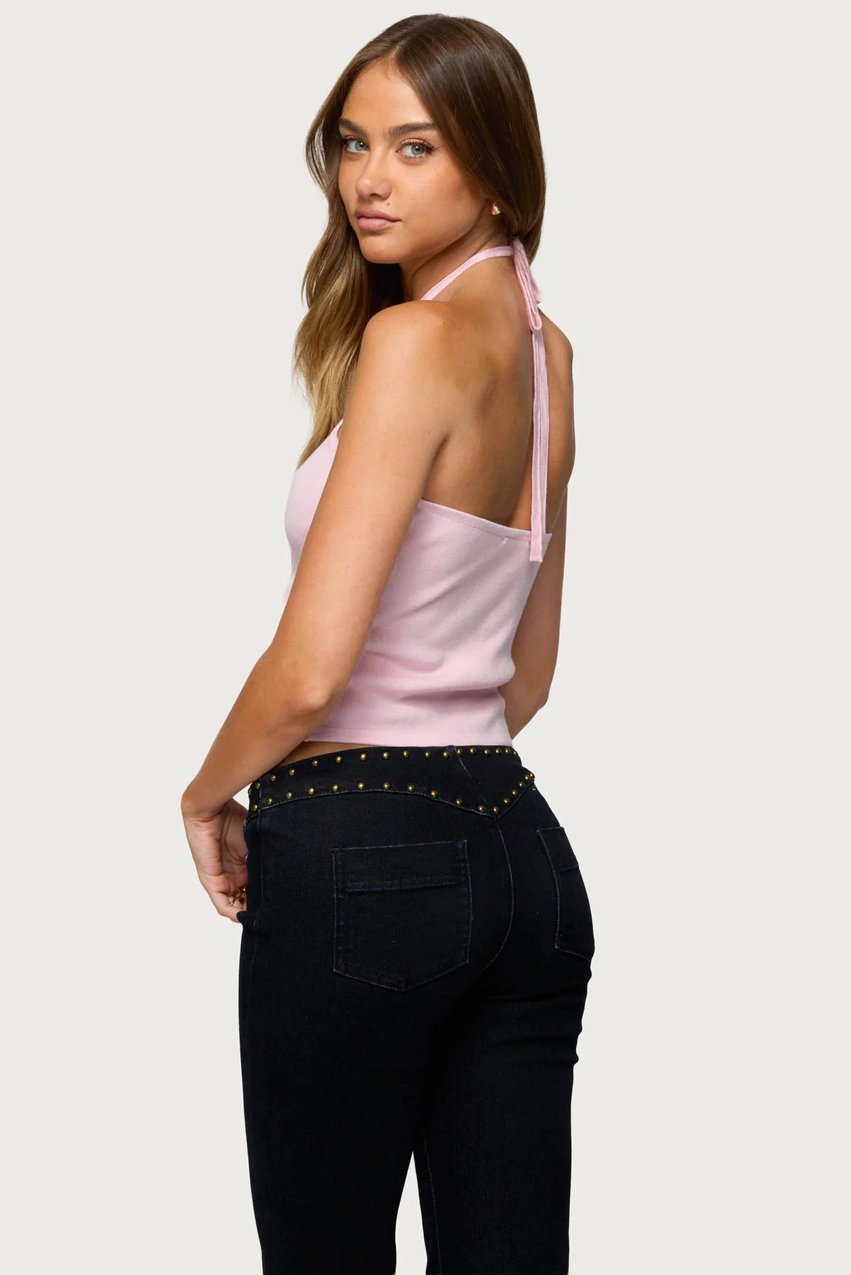 Hollis Knit Halter Top - Image 2