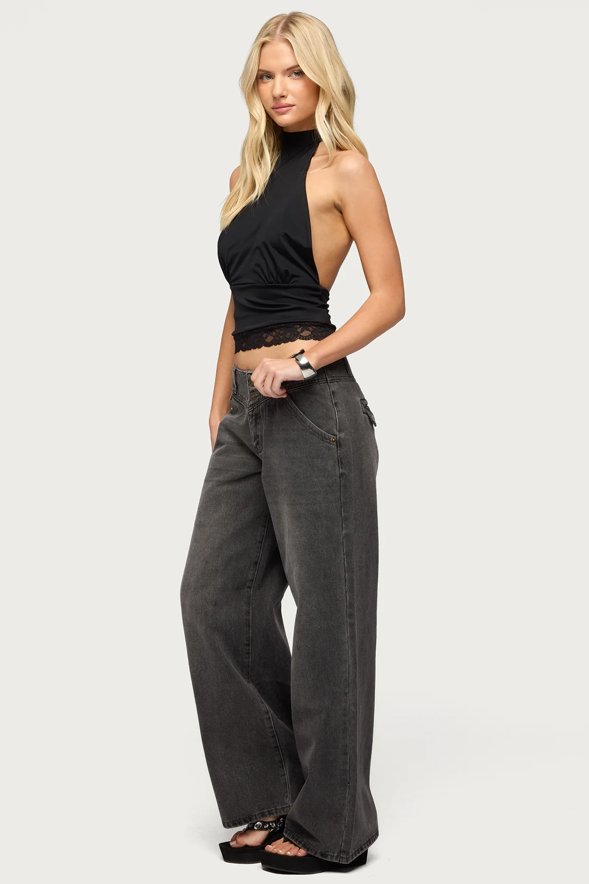 Sandra Lacey High Neck Halter Top - Image 4
