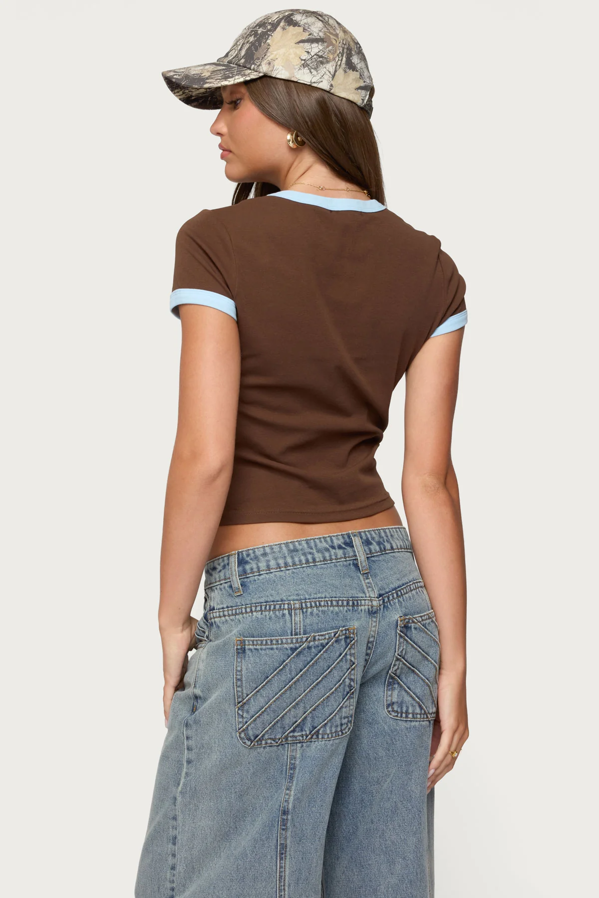 Zeke Contrast T Shirt - Image 5