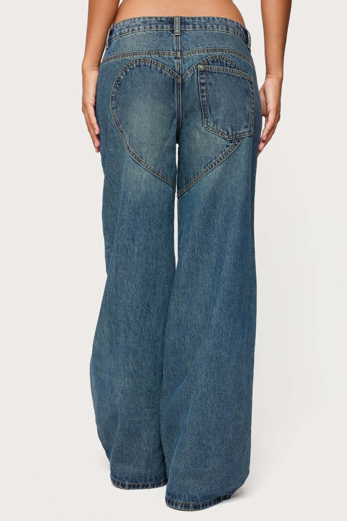 Heartly Low Rise Baggy Jeans - Image 4
