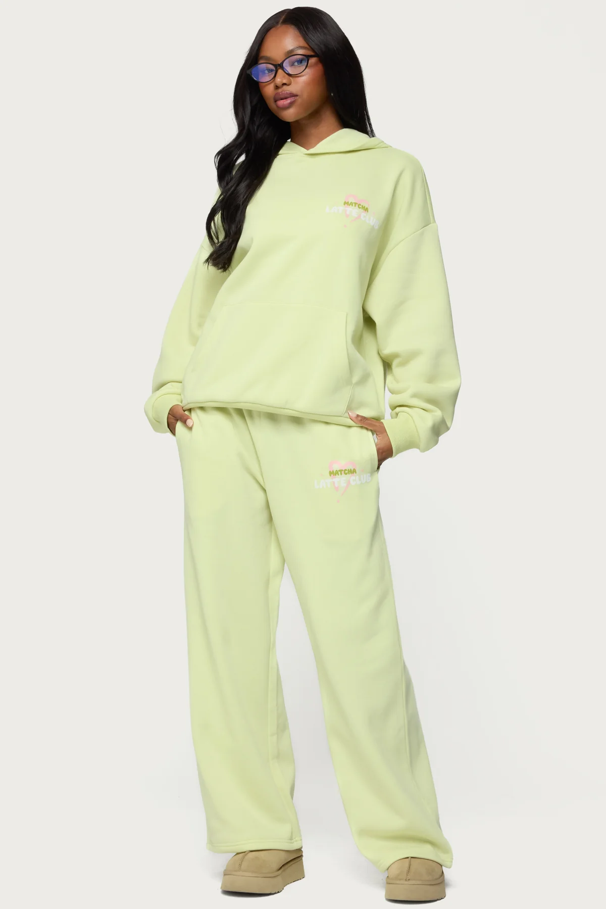 Matcha Lover Straight Leg Sweatpants