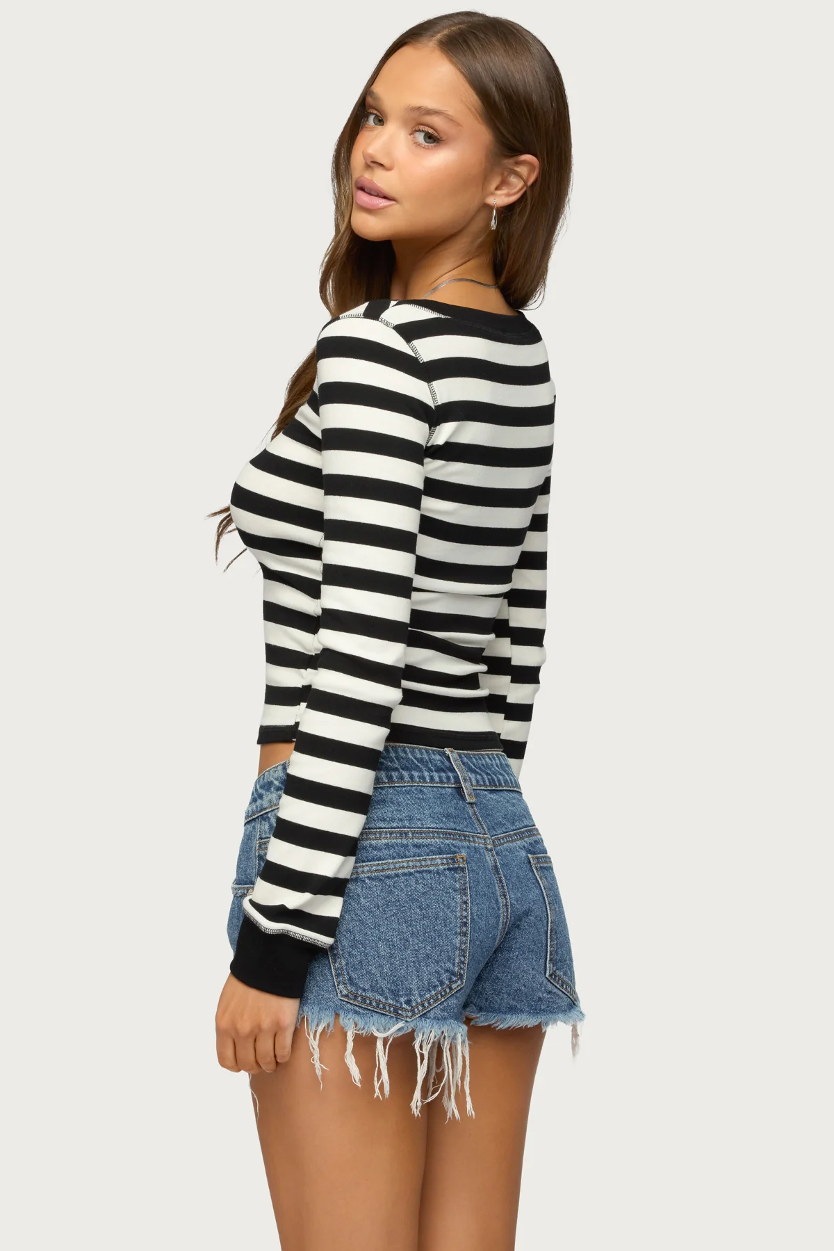 Rainey Striped Long Sleeve Top - Image 5