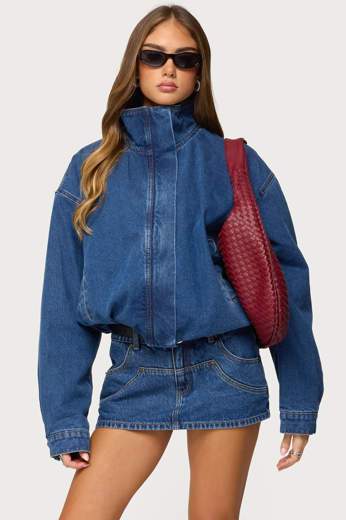 Hilary Oversized Denim Coat - Image 3
