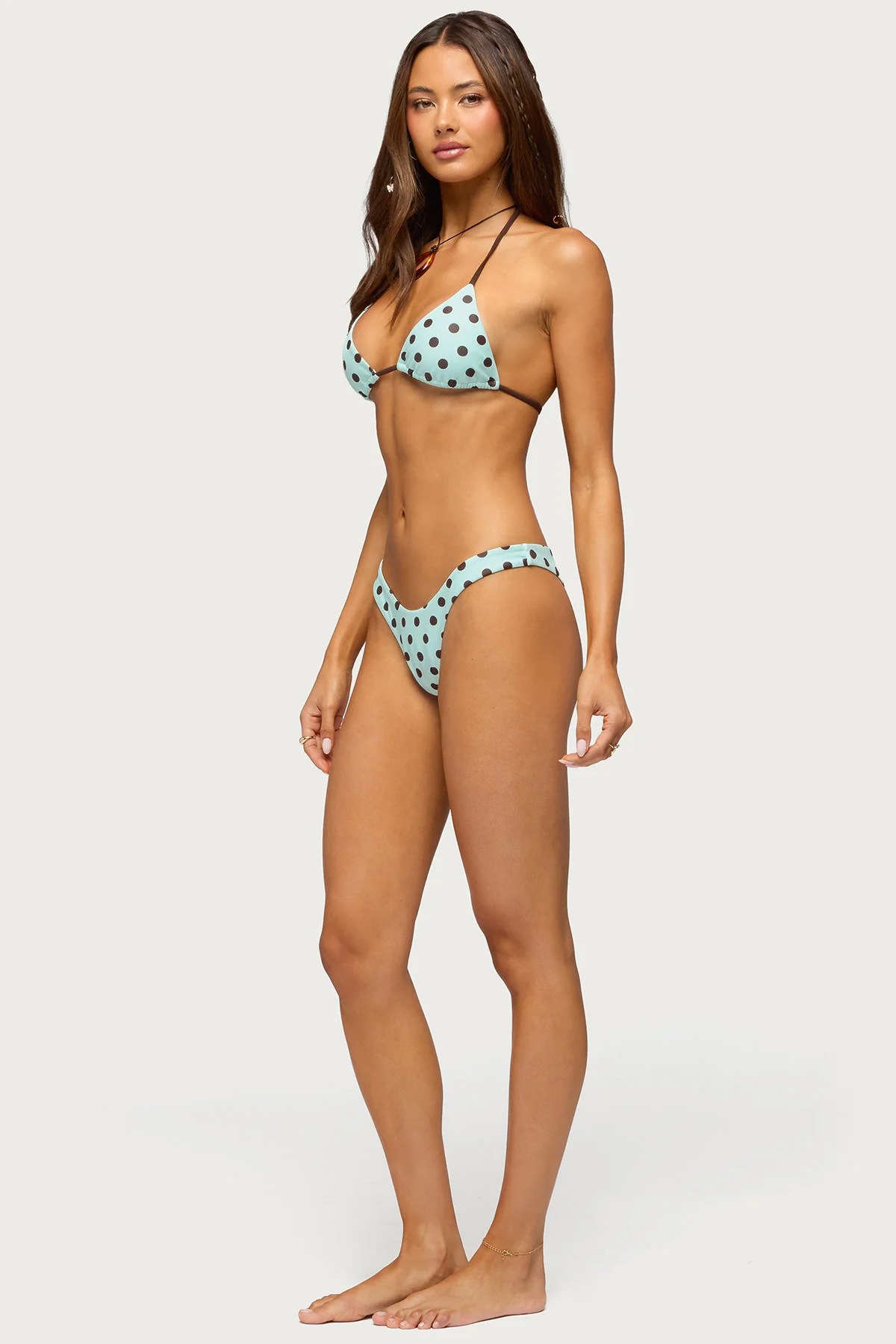 Melanie Polka Dot Triangle Bikini Top - Image 4