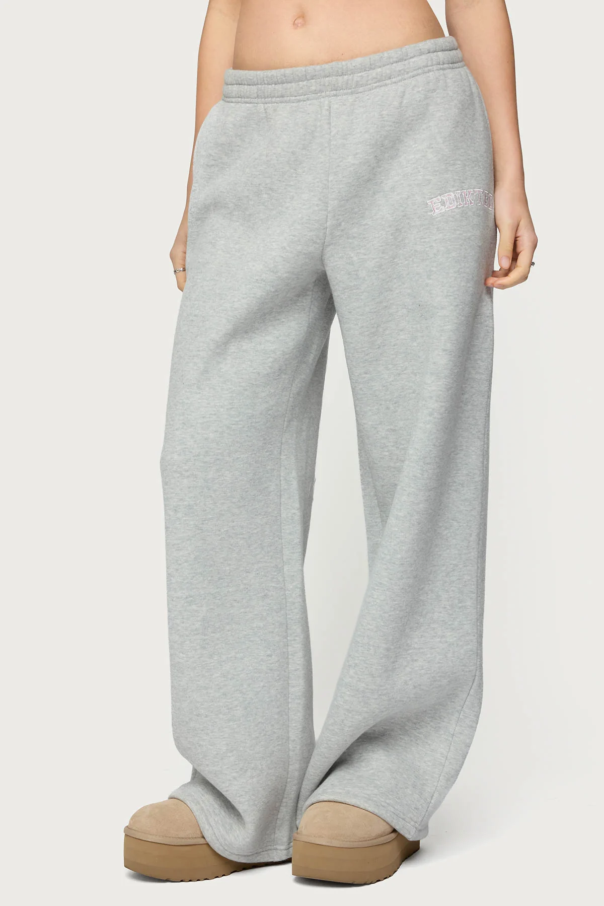 Edikted Lover Wide Leg Sweatpants - Image 4