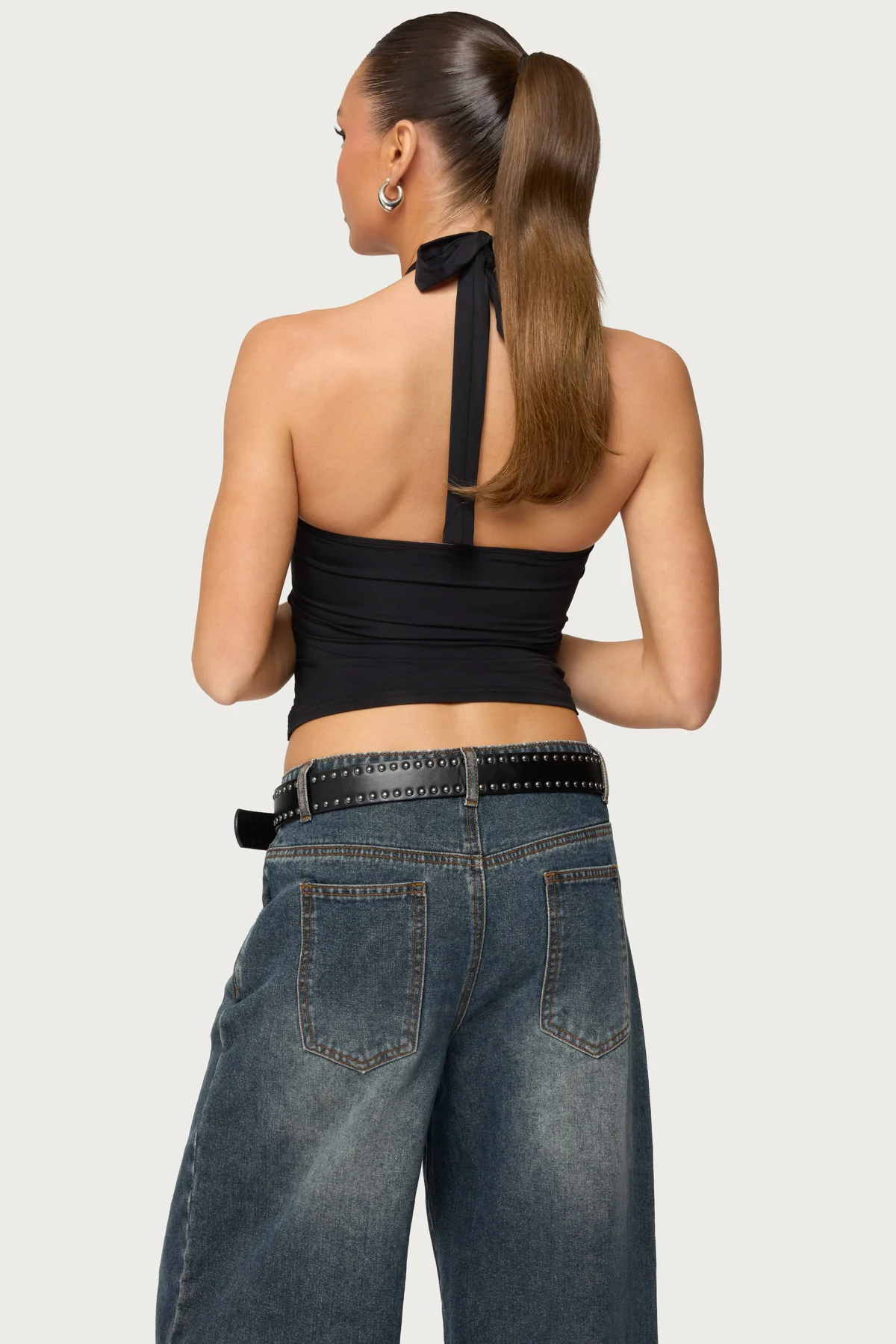 Zola Cutout Beaded Halter Top - Image 6