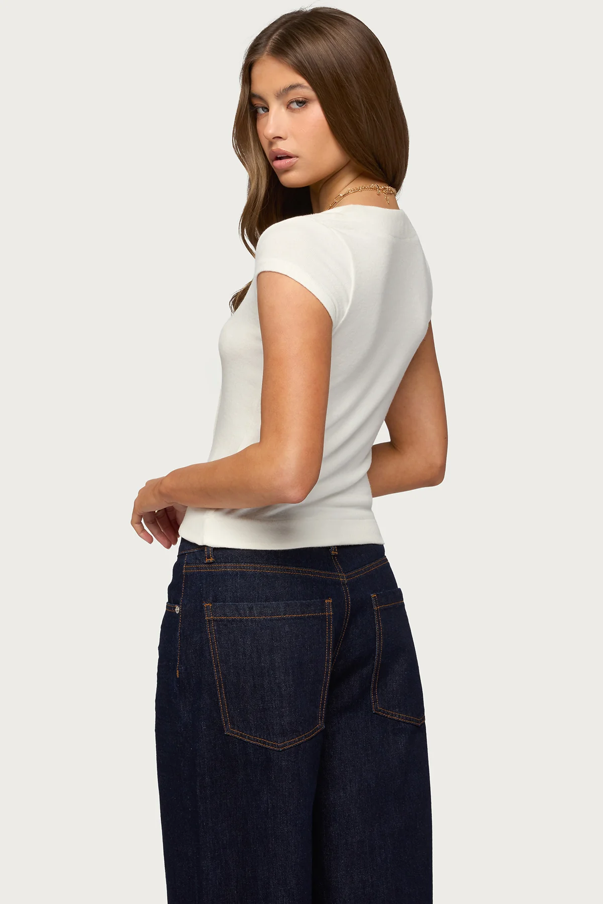 Blaunca Asymmetric Knit Top - Image 4