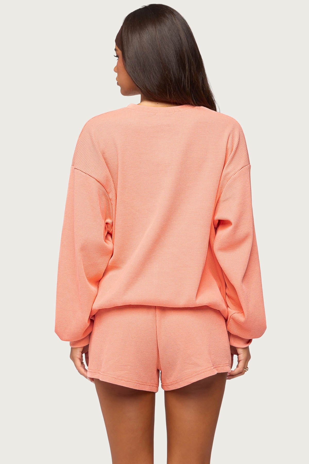 Baila Waffle Henley Top - Image 4