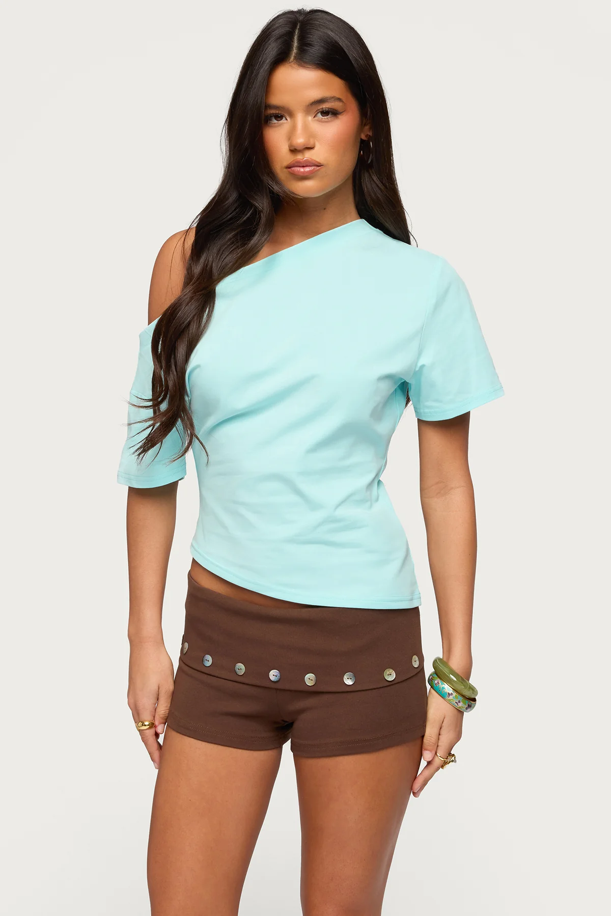 Mariee Asymmetric Off Shoulder Top - Image 2