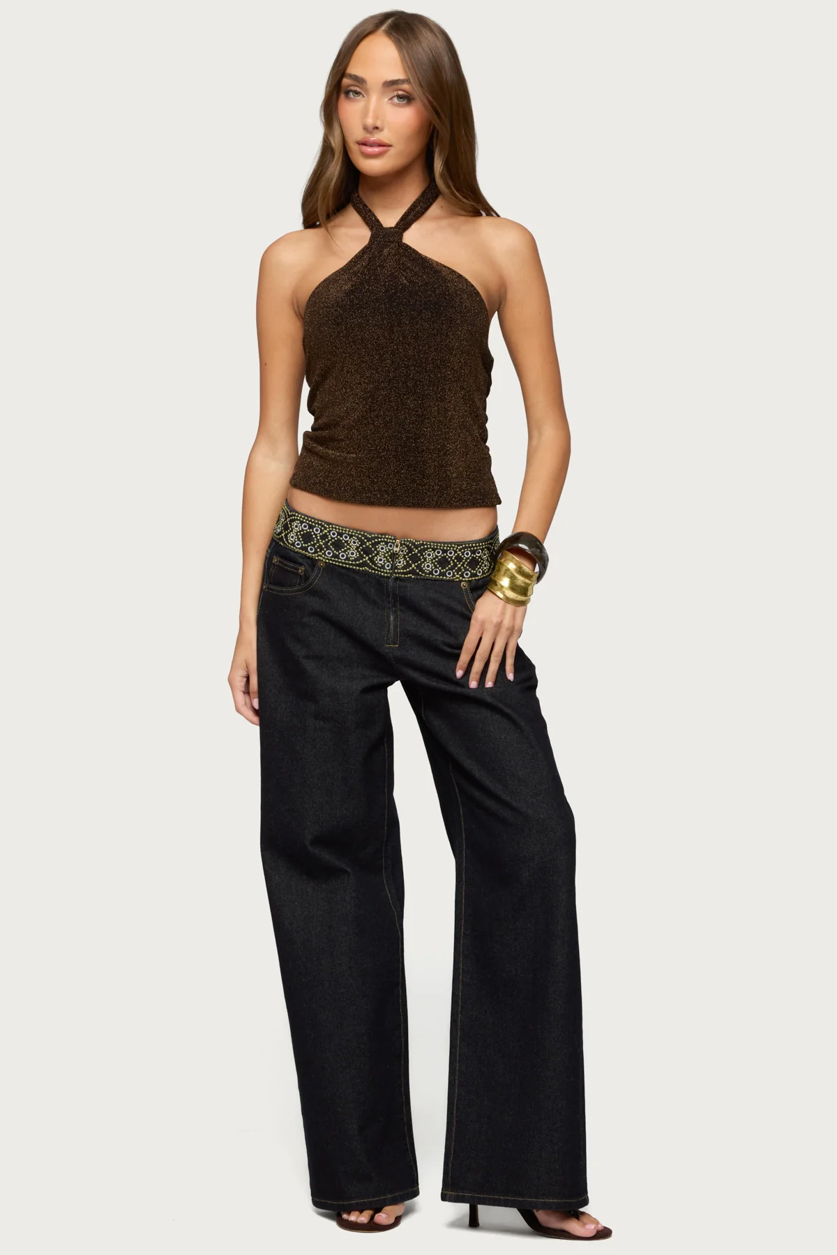 Katalya Glitter Halter Top - Image 5