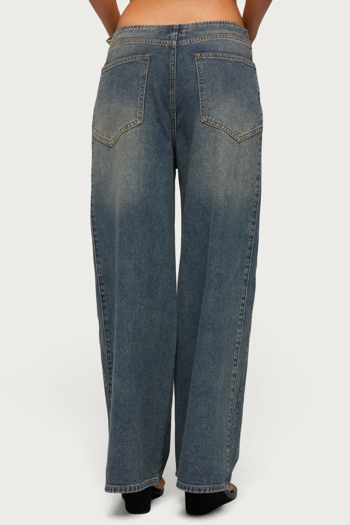 Elia No Waistband Low Rise Baggy Jeans - Image 5