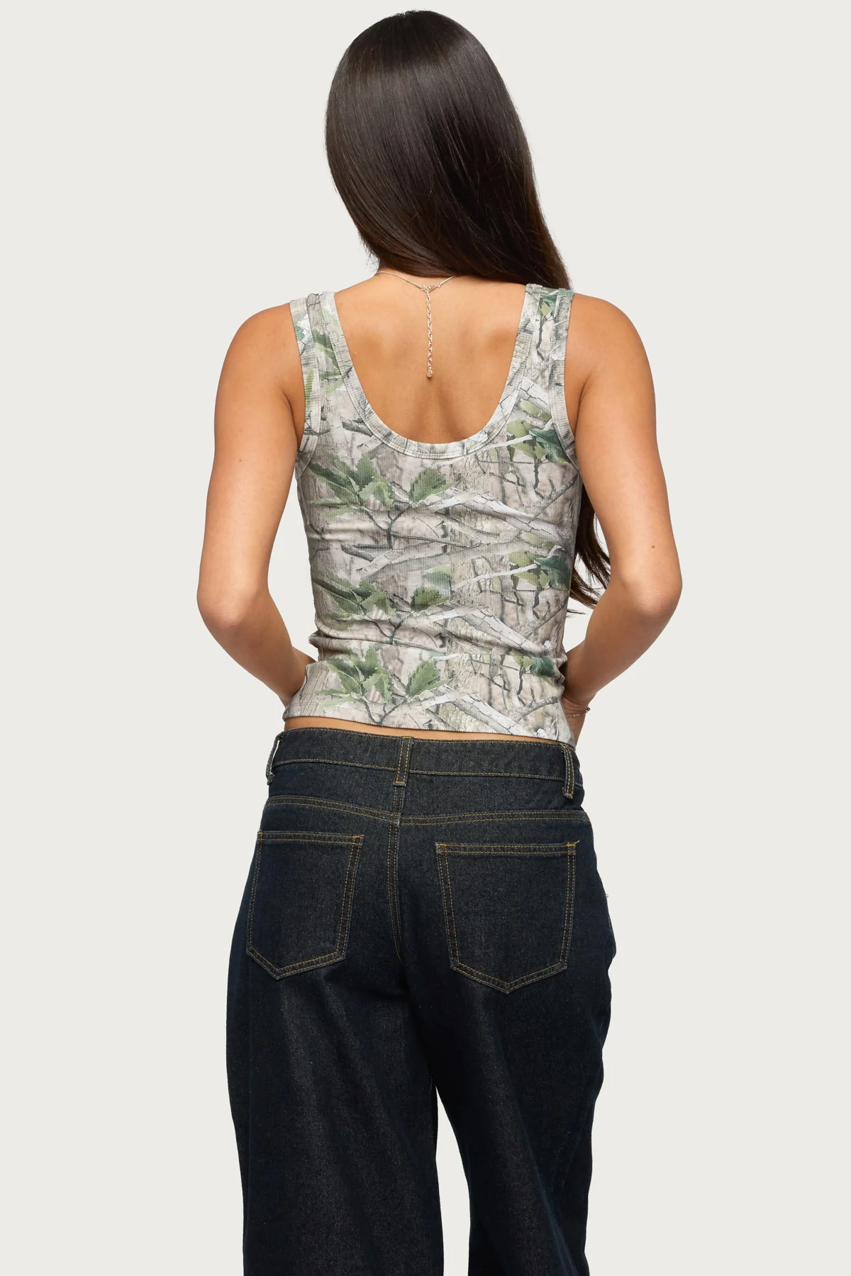 Edikted Girly Ribbed Tank Top - Image 4