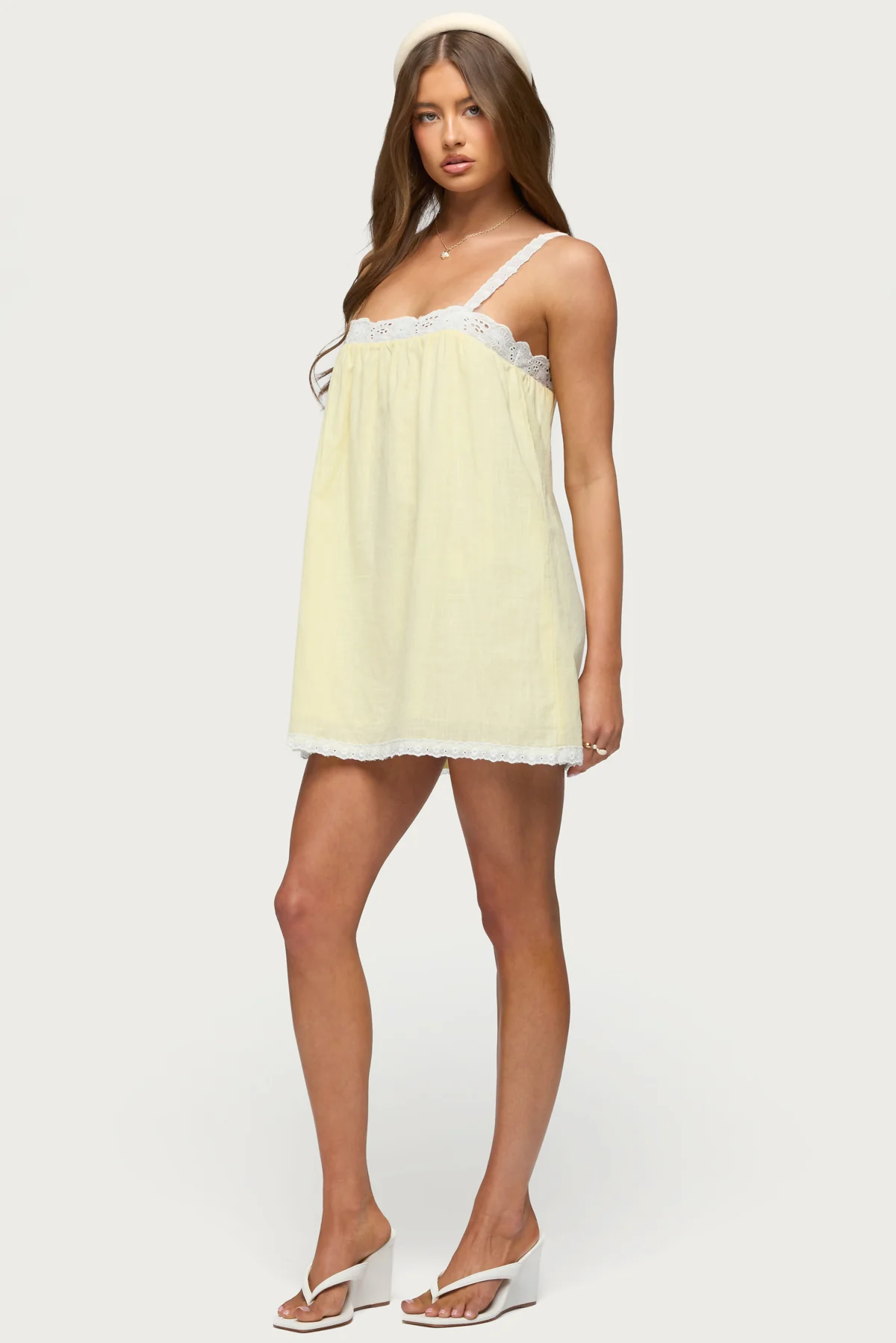 Hipla Contrast Lacey Cotton Dress - Image 2
