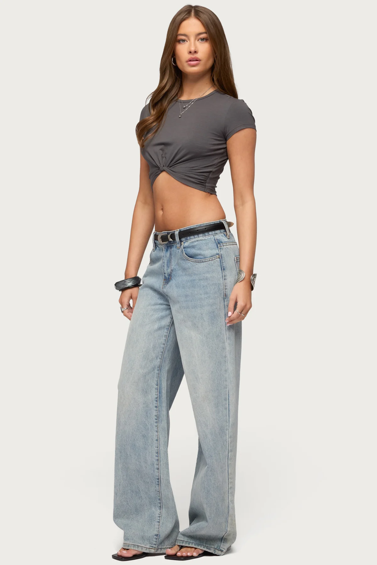 Sephey Twisted Cropped T Shirt - Image 4