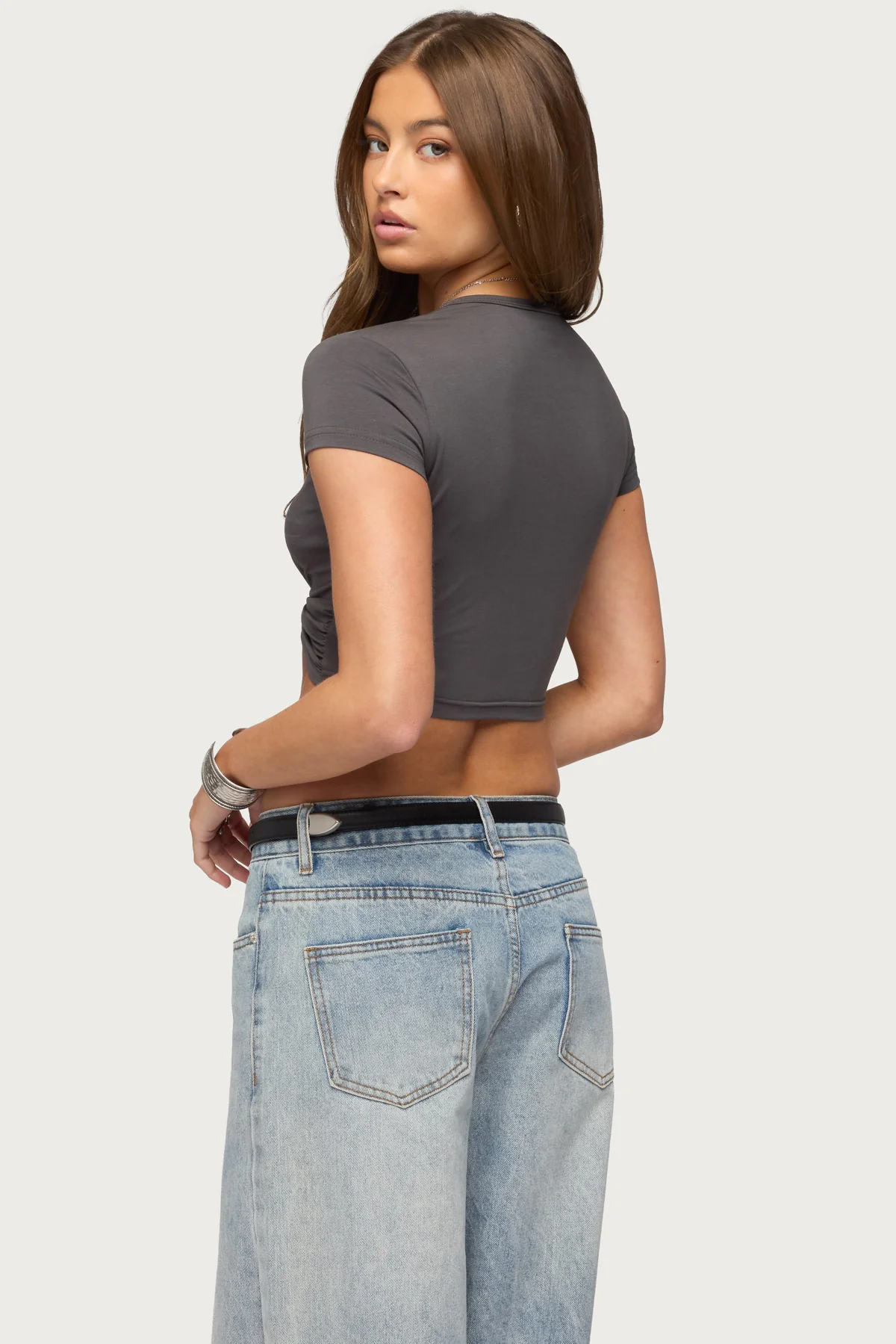 Sephey Twisted Cropped T Shirt - Image 5