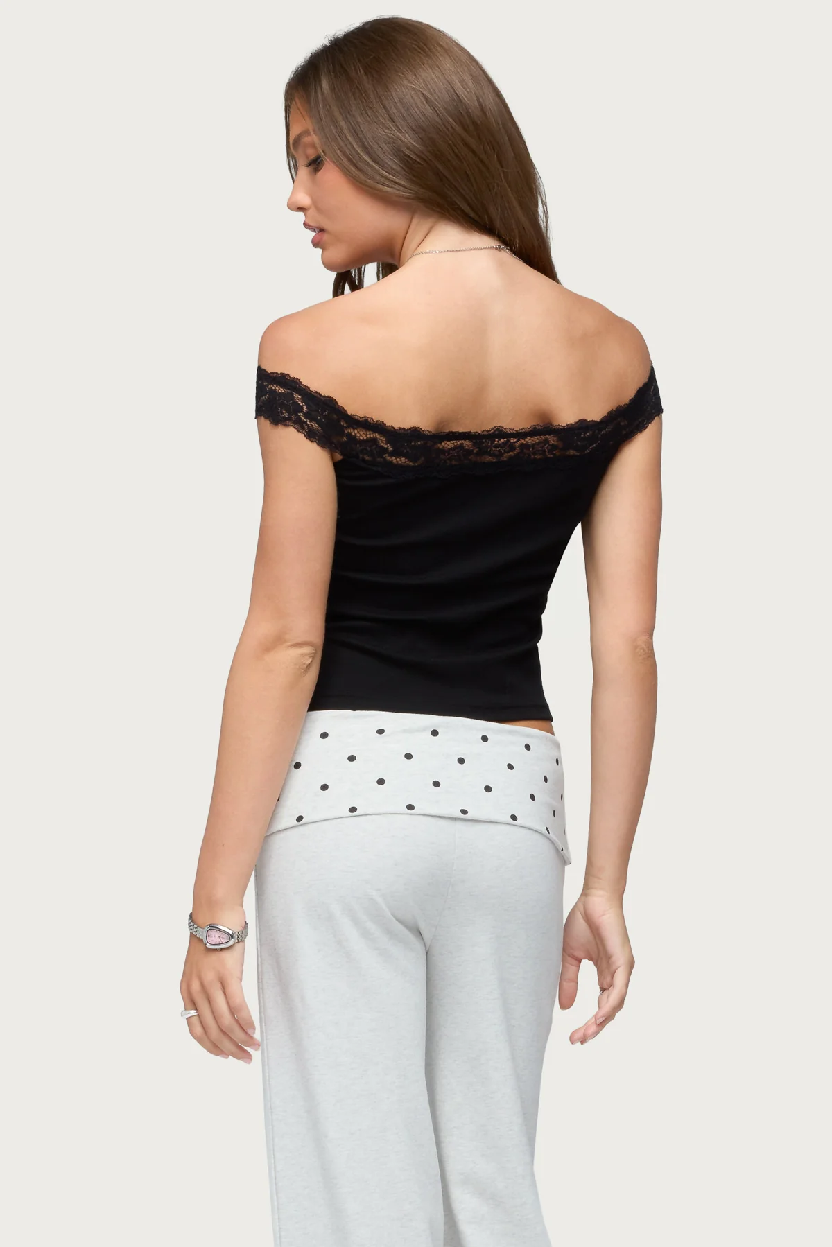 Freyah Lacey Off Shoulder Top - Image 5