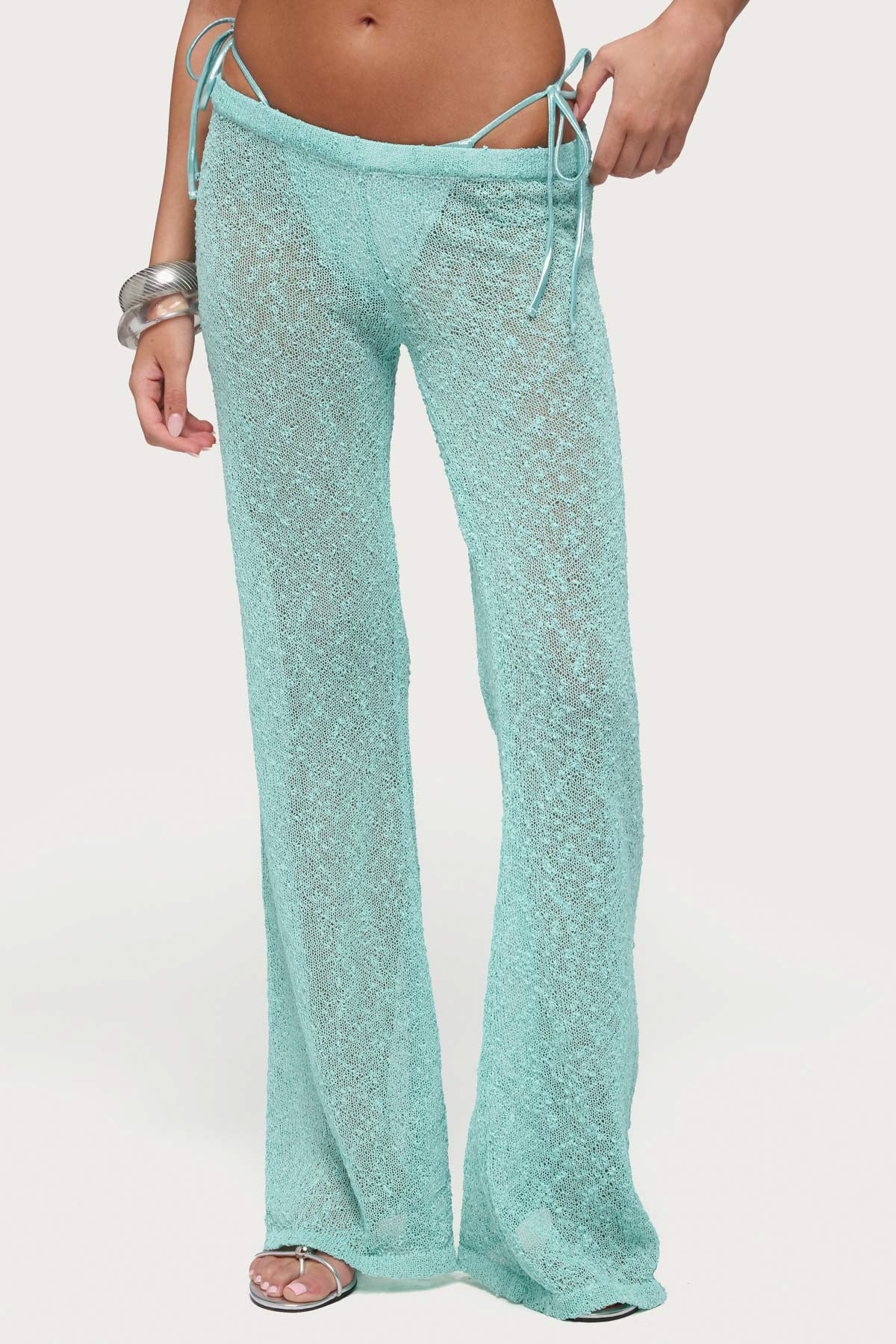 Bena Textured Knit Flared Pants - Image 2