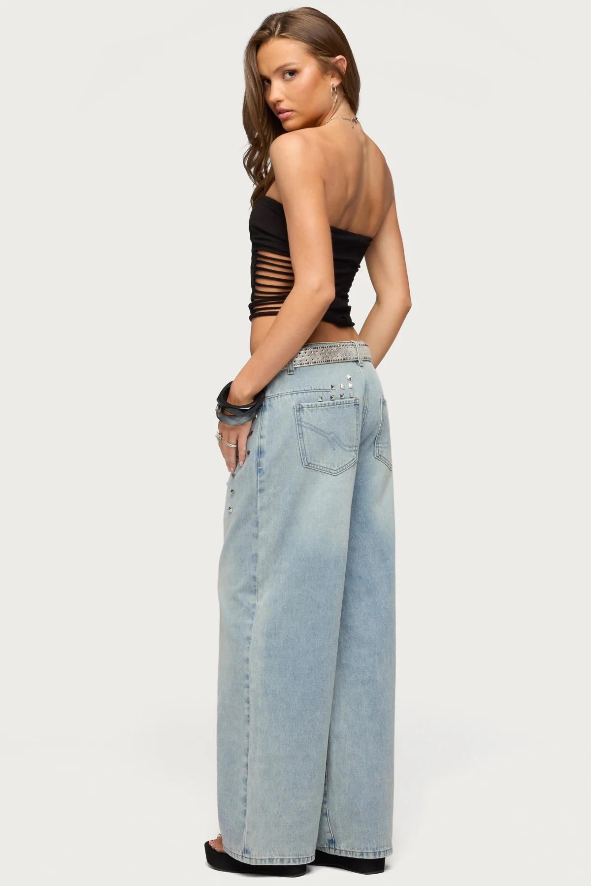 Kelcy Shredded Built In Bra Top - Image 5